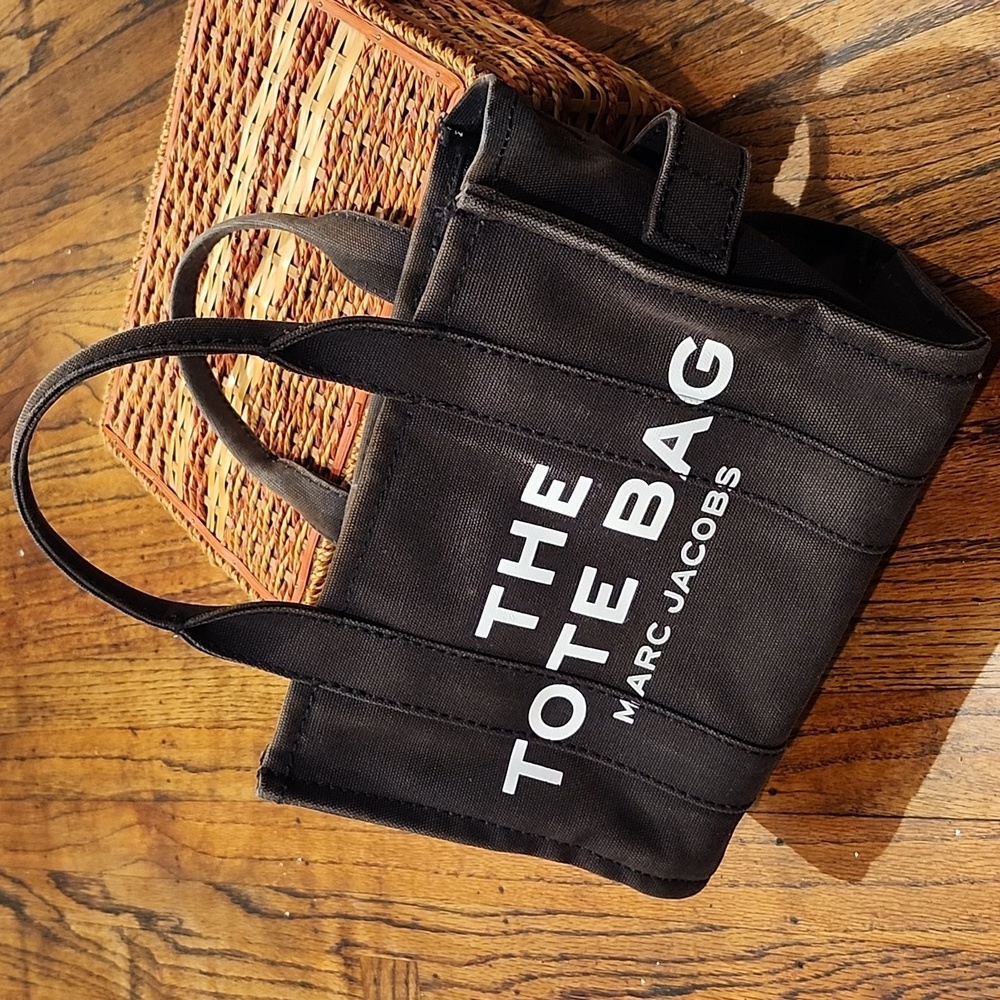 Marc Jacobs Black Canvas 'The Tote Bag' Small Tote